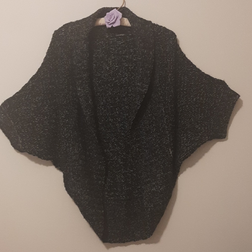 George Women's Charcoal Poncho Sweater small